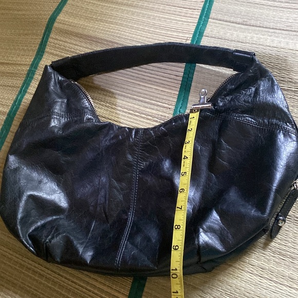 Genuine Black Leather Hobo Bag - Picture 5 of 15